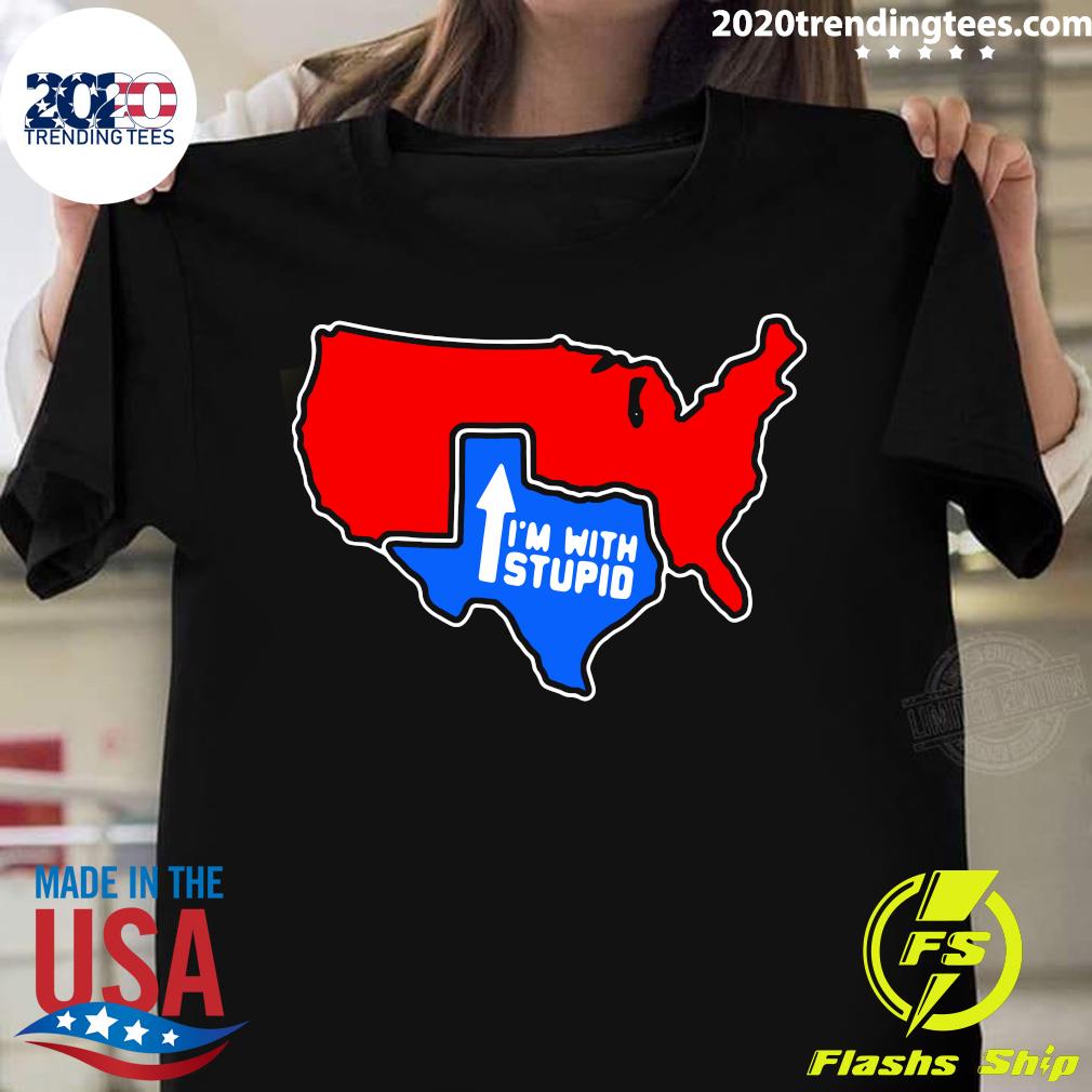 Texas I'm With Stupid - Adult & Kids T-Shirts, Sweatshirts & Hoodies apparel design preview 1