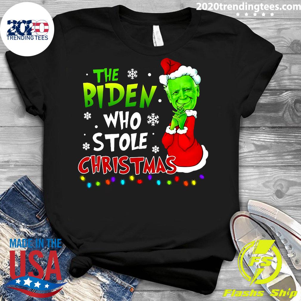 The Biden Who Stole Christmas - Adult & Kids T-Shirts, Sweatshirts & Hoodies apparel design preview 3