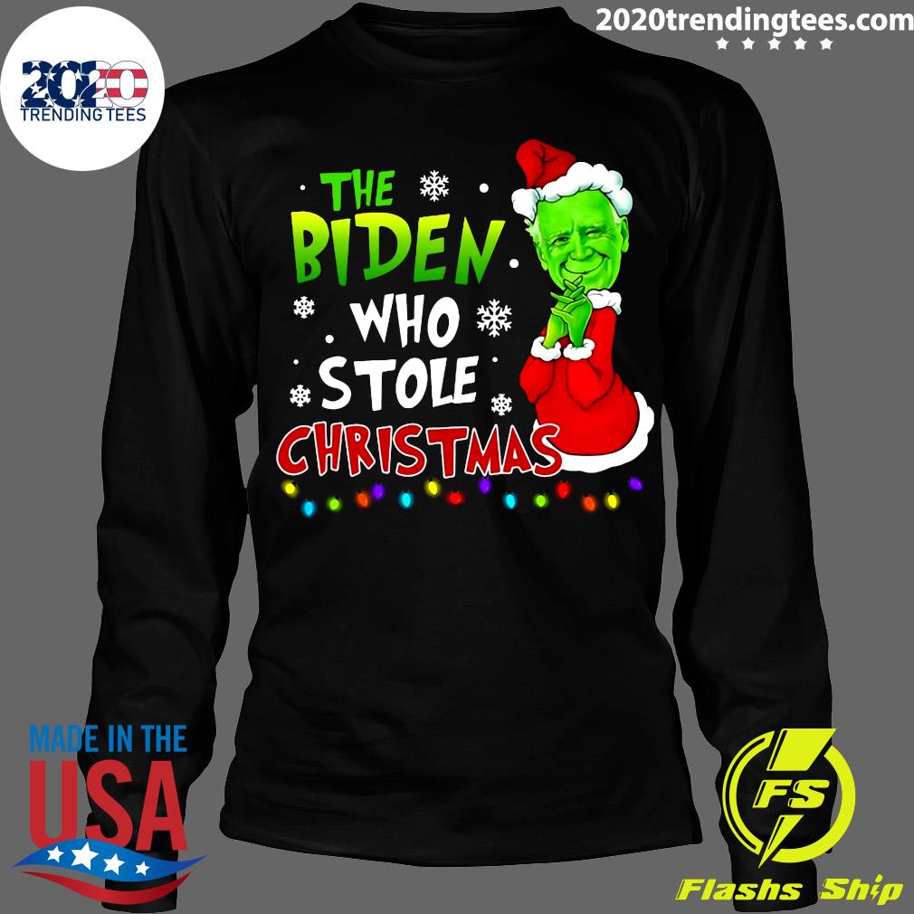 The Biden Who Stole Christmas - Adult & Kids T-Shirts, Sweatshirts & Hoodies apparel design preview 4