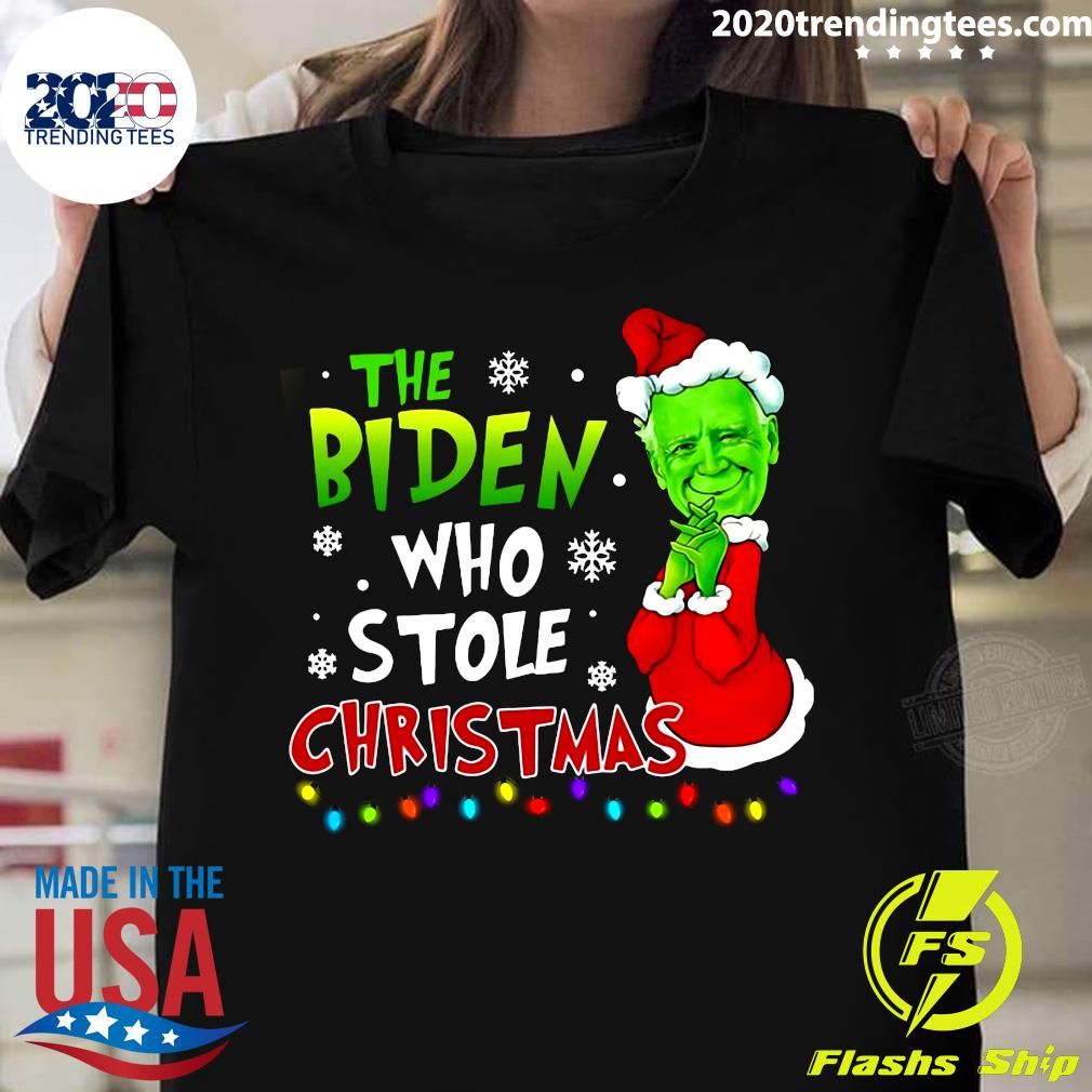 The Biden Who Stole Christmas - Adult & Kids T-Shirts, Sweatshirts & Hoodies apparel design preview 1