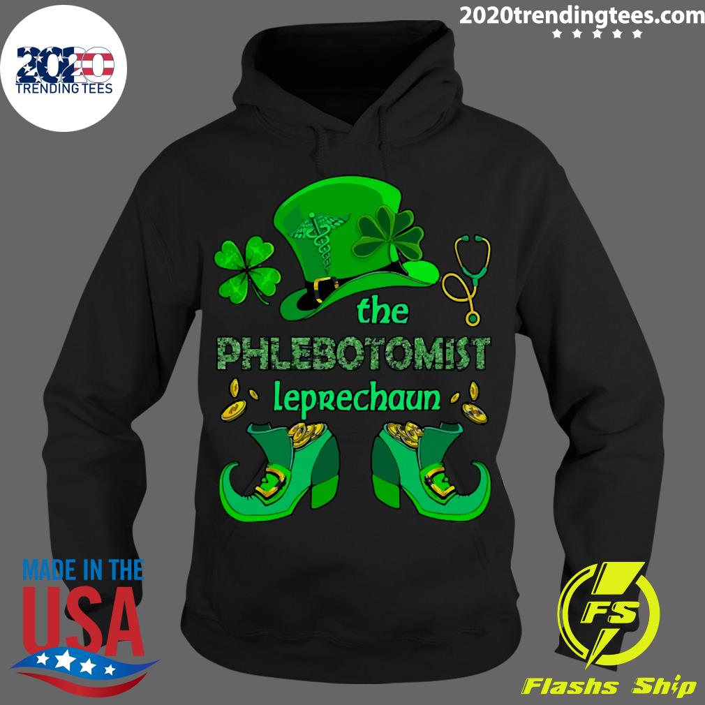 The Phlebotomist Leprechaun Nurse St Patrick's Day - Adult & Kids T-Shirts, Sweatshirts & Hoodies apparel design preview 2
