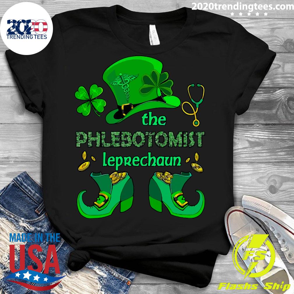 The Phlebotomist Leprechaun Nurse St Patrick's Day - Adult & Kids T-Shirts, Sweatshirts & Hoodies apparel design preview 3