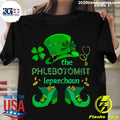 The Phlebotomist Leprechaun Nurse St Patrick's Day - Adult & Kids T-Shirts, Sweatshirts & Hoodies apparel design preview 1