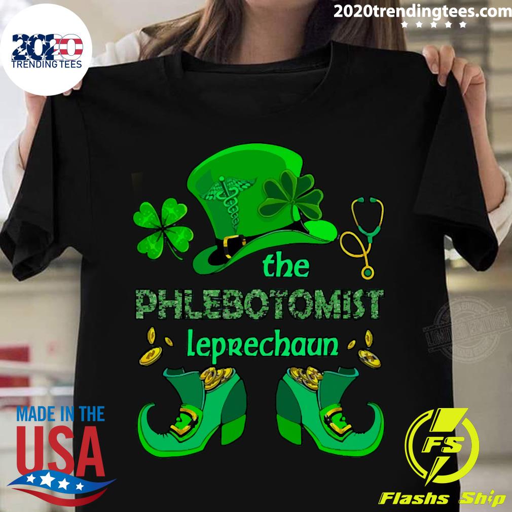 The Phlebotomist Leprechaun Nurse St Patrick's Day - Adult & Kids T-Shirts, Sweatshirts & Hoodies apparel design preview 1