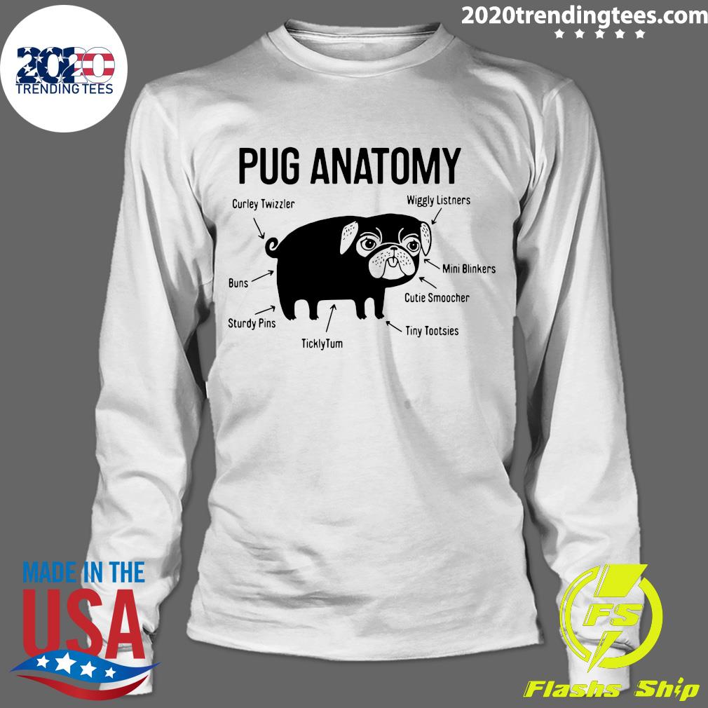 The Pug Anatomy - Adult & Kids T-Shirts, Sweatshirts & Hoodies apparel design preview 4