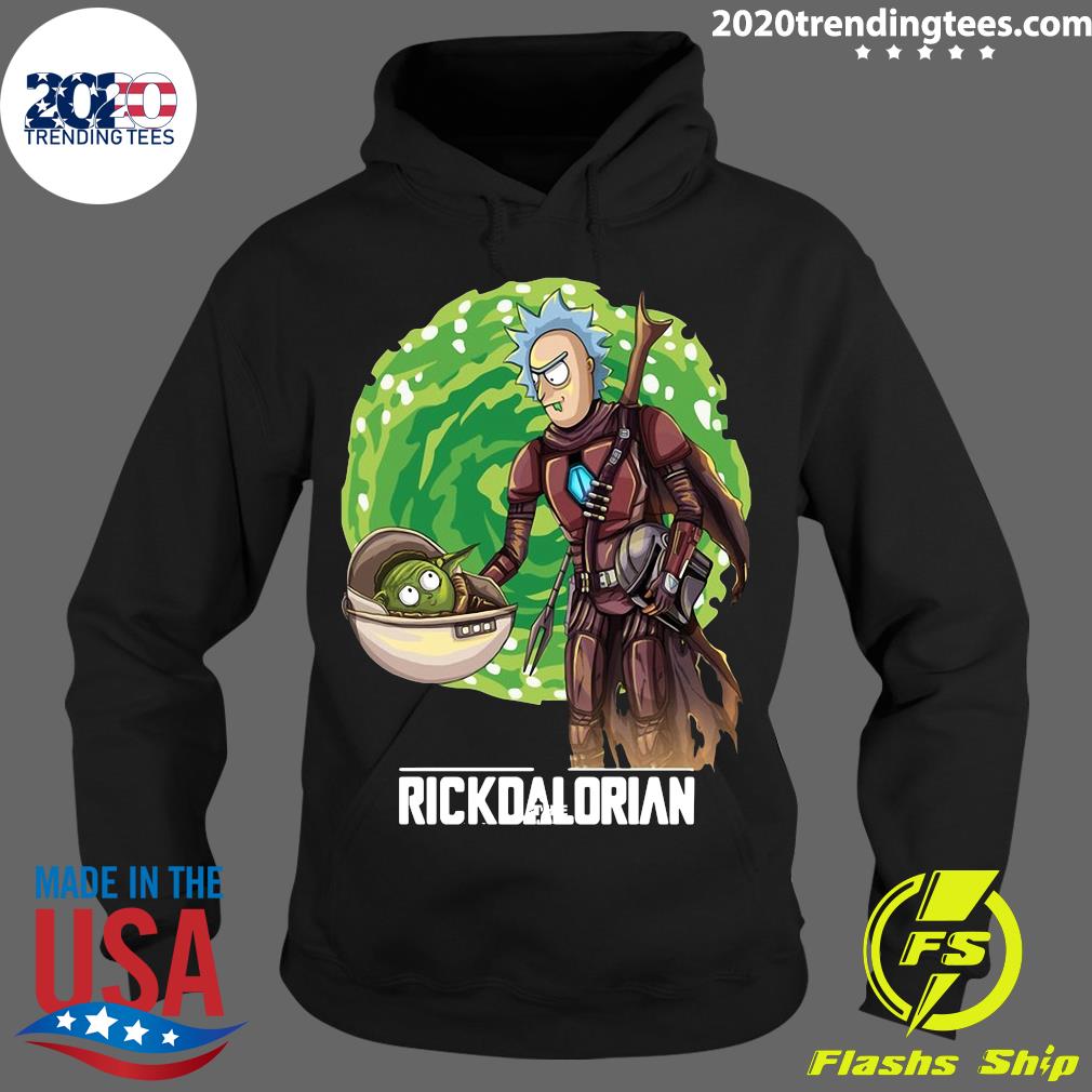 The Rickdalorian Rick And Baby Yoda - Adult & Kids T-Shirts, Sweatshirts & Hoodies apparel design preview 2