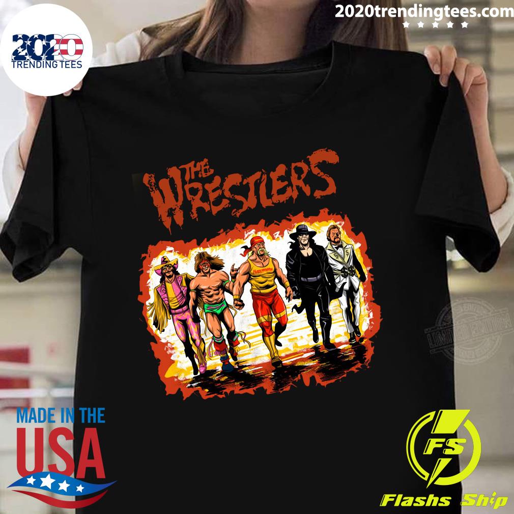 The Wrestlers - Adult & Kids T-Shirts, Sweatshirts & Hoodies apparel design preview 1