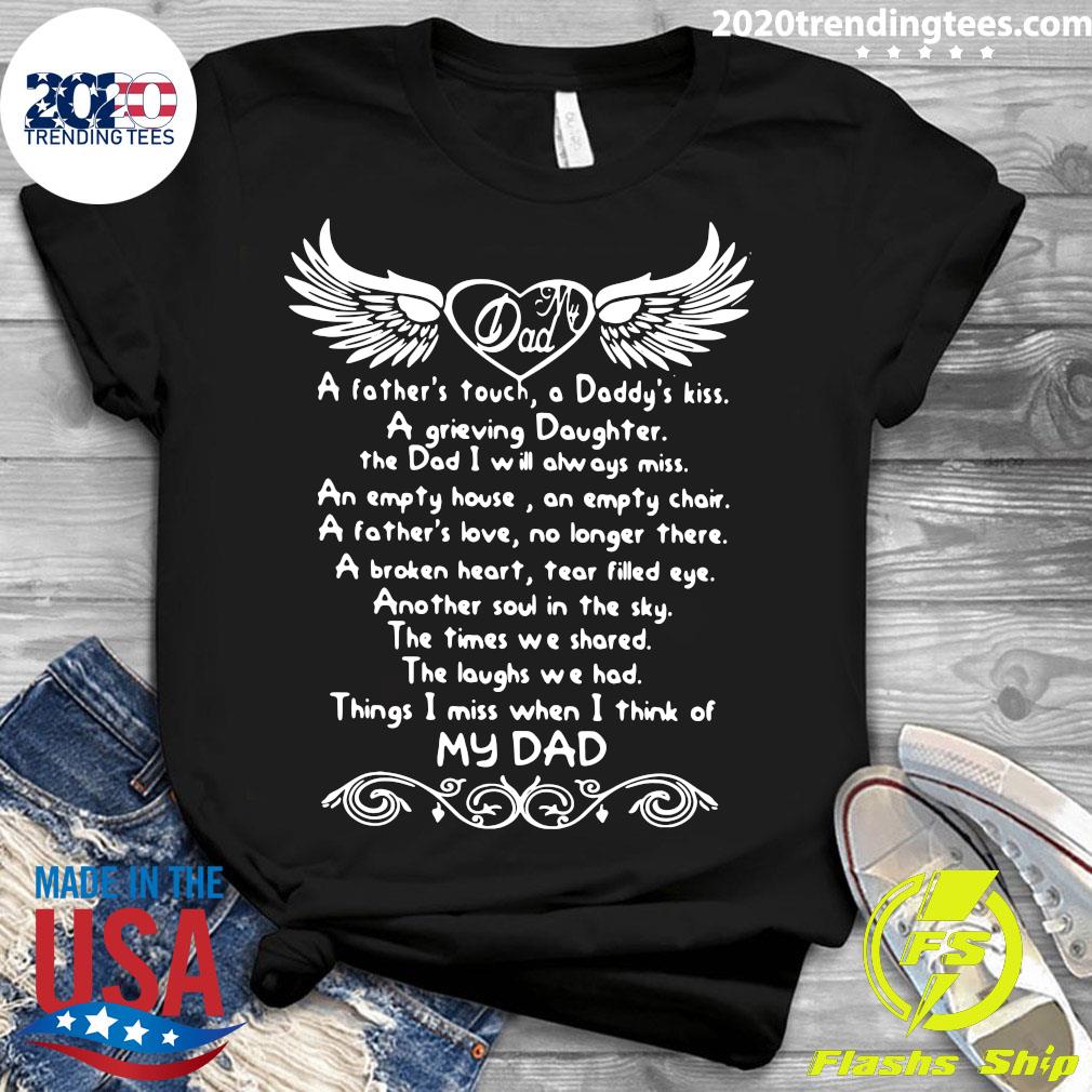 Things I Miss When Think Of My Dad - Adult & Kids T-Shirts, Sweatshirts & Hoodies apparel design preview 3