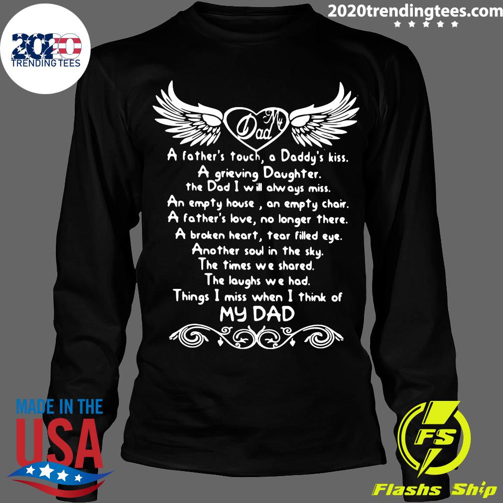 Things I Miss When Think Of My Dad - Adult & Kids T-Shirts, Sweatshirts & Hoodies apparel design preview 4