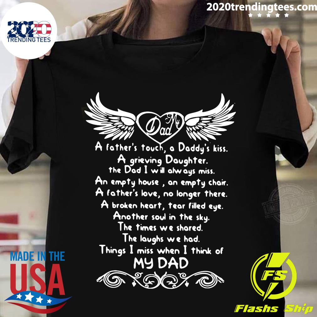 Things I Miss When Think Of My Dad - Adult & Kids T-Shirts, Sweatshirts & Hoodies apparel design preview 1