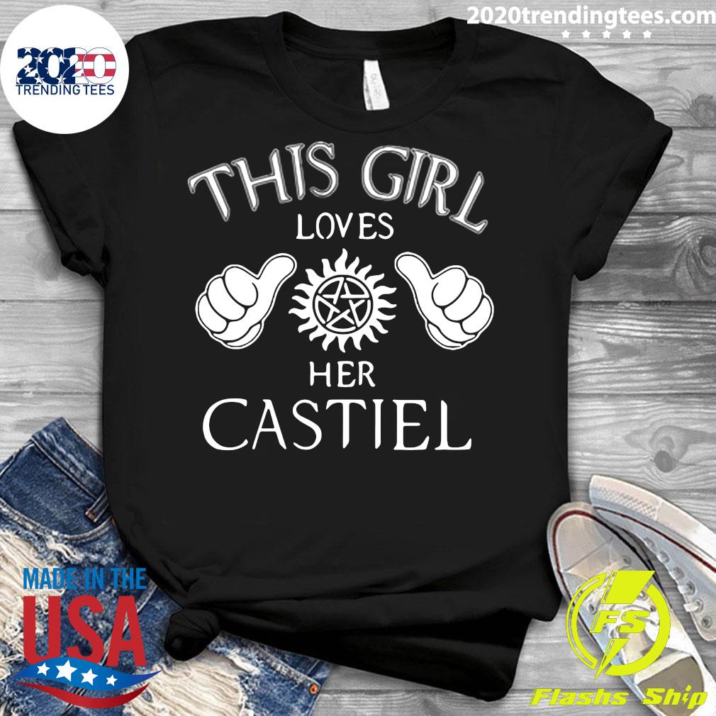 This Girl Loves Her Castiel - Adult & Kids T-Shirts, Sweatshirts & Hoodies apparel design preview 3