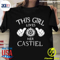 This Girl Loves Her Castiel - Adult & Kids T-Shirts, Sweatshirts & Hoodies apparel design preview 1