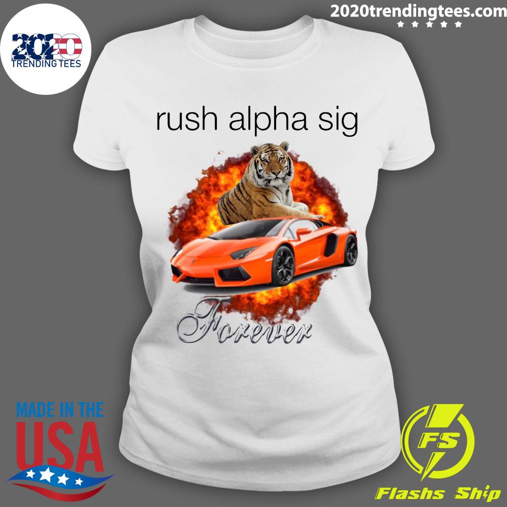 Tigger And Lamborghini Rush Alpha Sig Forever - Adult & Kids T-Shirts, Sweatshirts & Hoodies apparel design preview 3