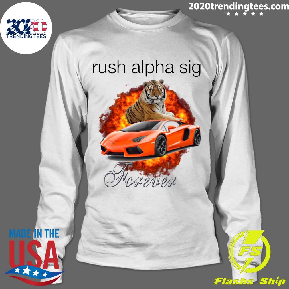 Tigger And Lamborghini Rush Alpha Sig Forever - Adult & Kids T-Shirts, Sweatshirts & Hoodies apparel design preview 4
