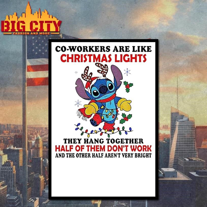 Titch Santa Co Workers Are Like Christmas Lights They - Adult & Kids T-Shirts, Sweatshirts & Hoodies apparel design preview 4