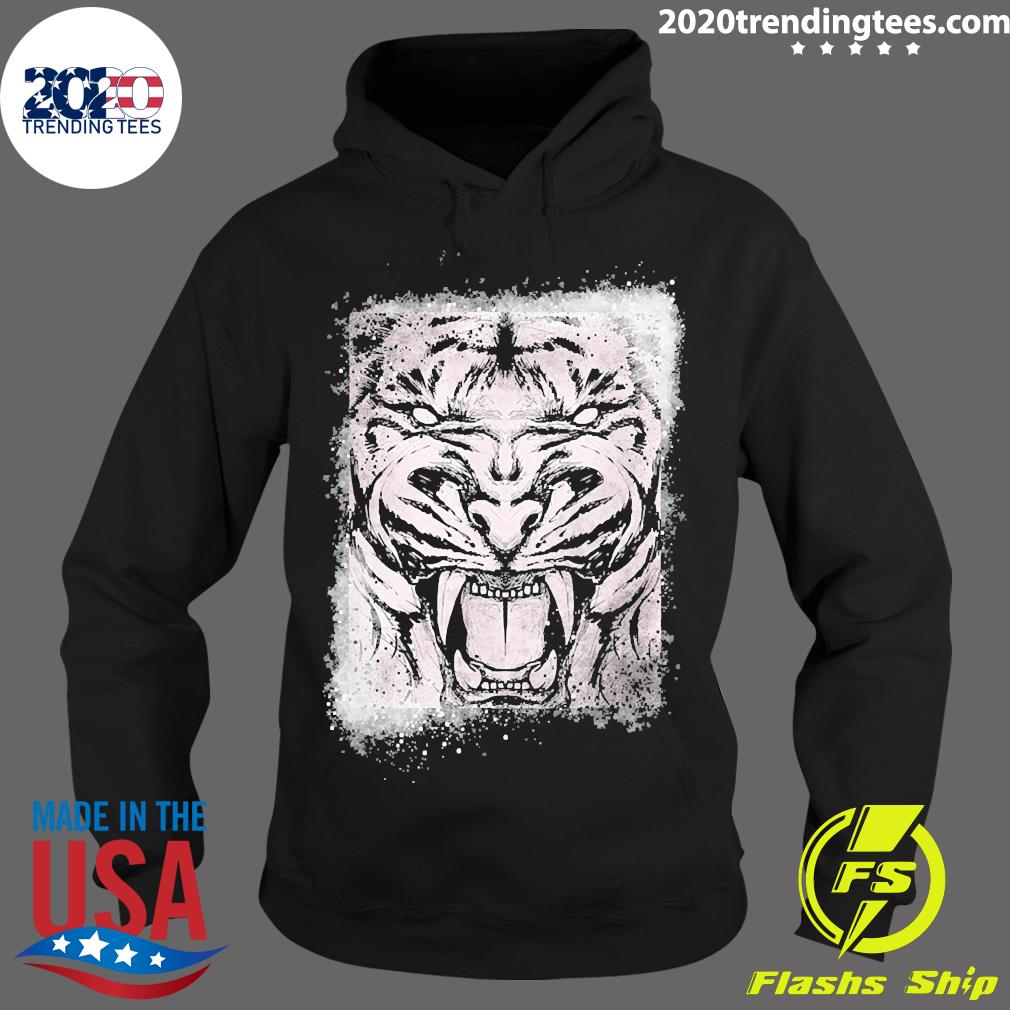 Top furchtloser Weißer Tiger - Adult & Kids T-Shirts, Sweatshirts & Hoodies apparel design preview 2