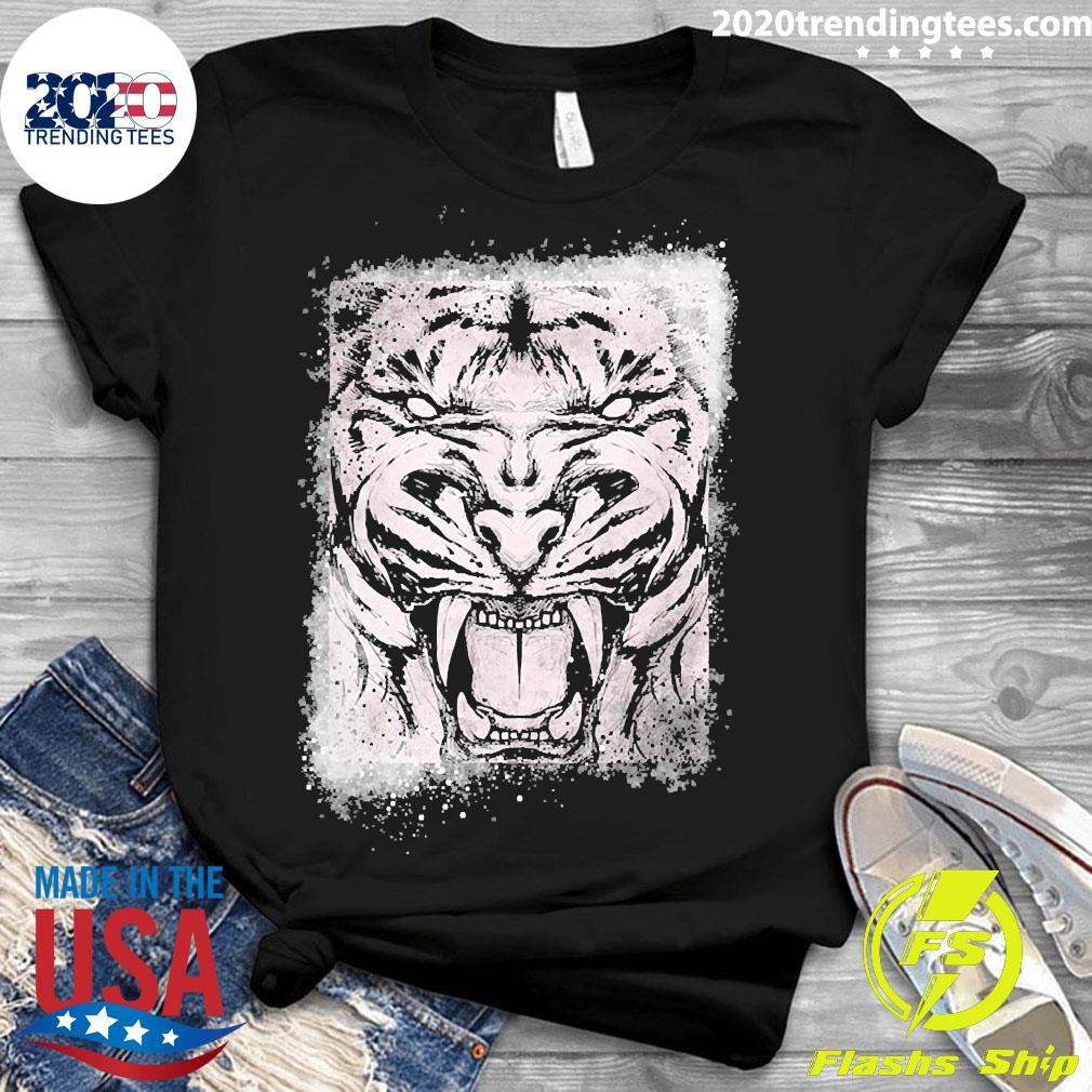 Top furchtloser Weißer Tiger - Adult & Kids T-Shirts, Sweatshirts & Hoodies apparel design preview 3