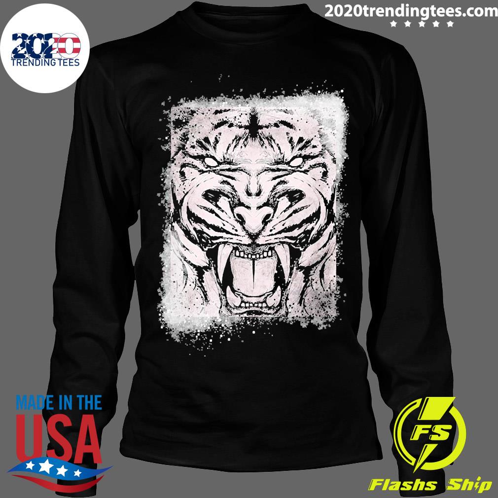 Top furchtloser Weißer Tiger - Adult & Kids T-Shirts, Sweatshirts & Hoodies apparel design preview 4