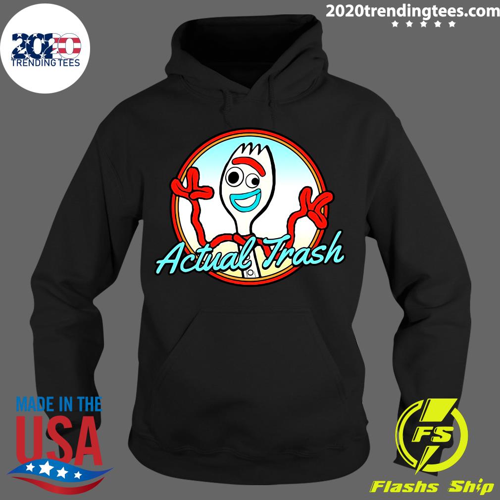 Toy Story Forky Actual Trash Portrait - Adult & Kids T-Shirts, Sweatshirts & Hoodies apparel design preview 2