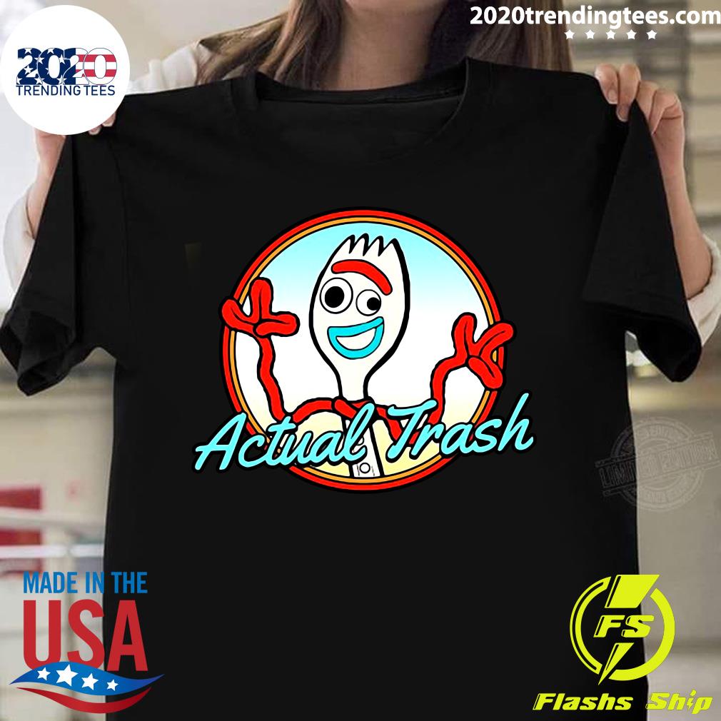 Toy Story Forky Actual Trash Portrait - Adult & Kids T-Shirts, Sweatshirts & Hoodies apparel design preview 1
