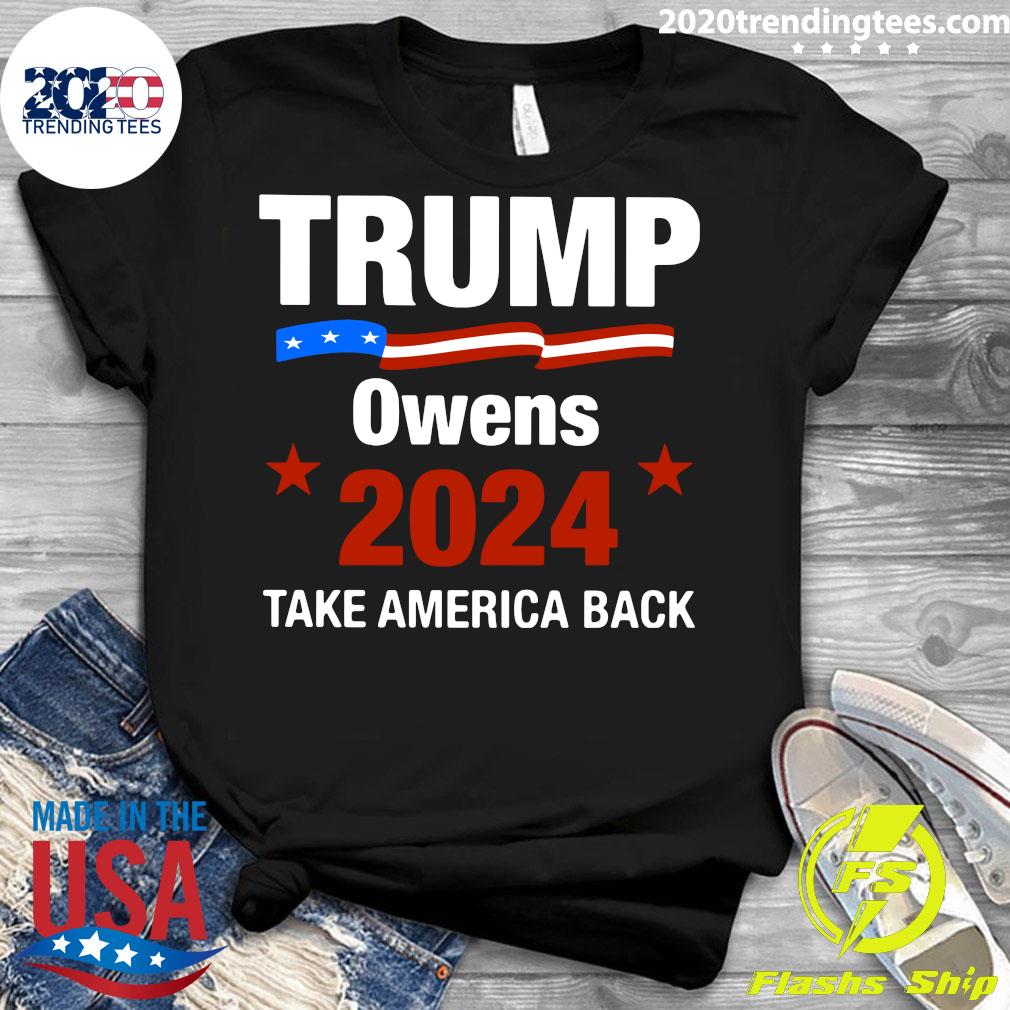 Trump Owens 2024 Take America Back - Adult & Kids T-Shirts, Sweatshirts & Hoodies apparel design preview 3