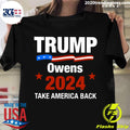 Trump Owens 2024 Take America Back - Adult & Kids T-Shirts, Sweatshirts & Hoodies apparel design preview 1