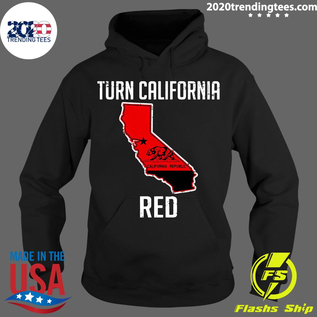 Turn California Red - Adult & Kids T-Shirts, Sweatshirts & Hoodies apparel design preview 2