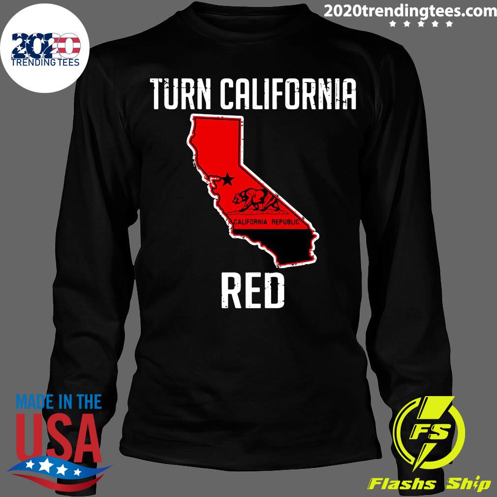 Turn California Red - Adult & Kids T-Shirts, Sweatshirts & Hoodies apparel design preview 4