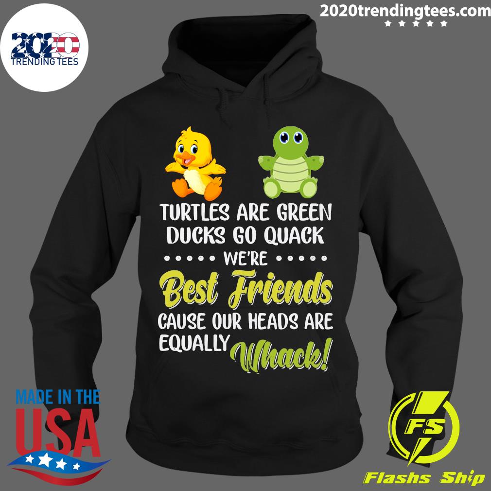 Turtles Are Green Ducks Go Quack We Best Friends - Adult & Kids T-Shirts, Sweatshirts & Hoodies apparel design preview 2