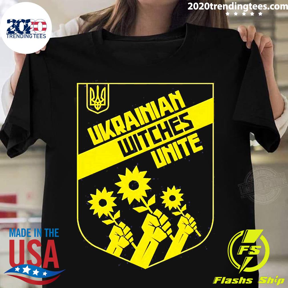 Ukrainian Witches Unite Russia Ukraine War - Adult & Kids T-Shirts, Sweatshirts & Hoodies apparel design preview 1