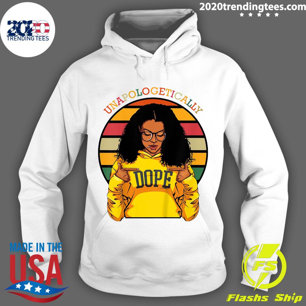 Unapologetically Dope Afro Pride Black History Month - Adult & Kids T-Shirts, Sweatshirts & Hoodies apparel design preview 2