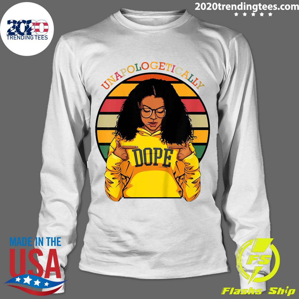 Unapologetically Dope Afro Pride Black History Month - Adult & Kids T-Shirts, Sweatshirts & Hoodies apparel design preview 4