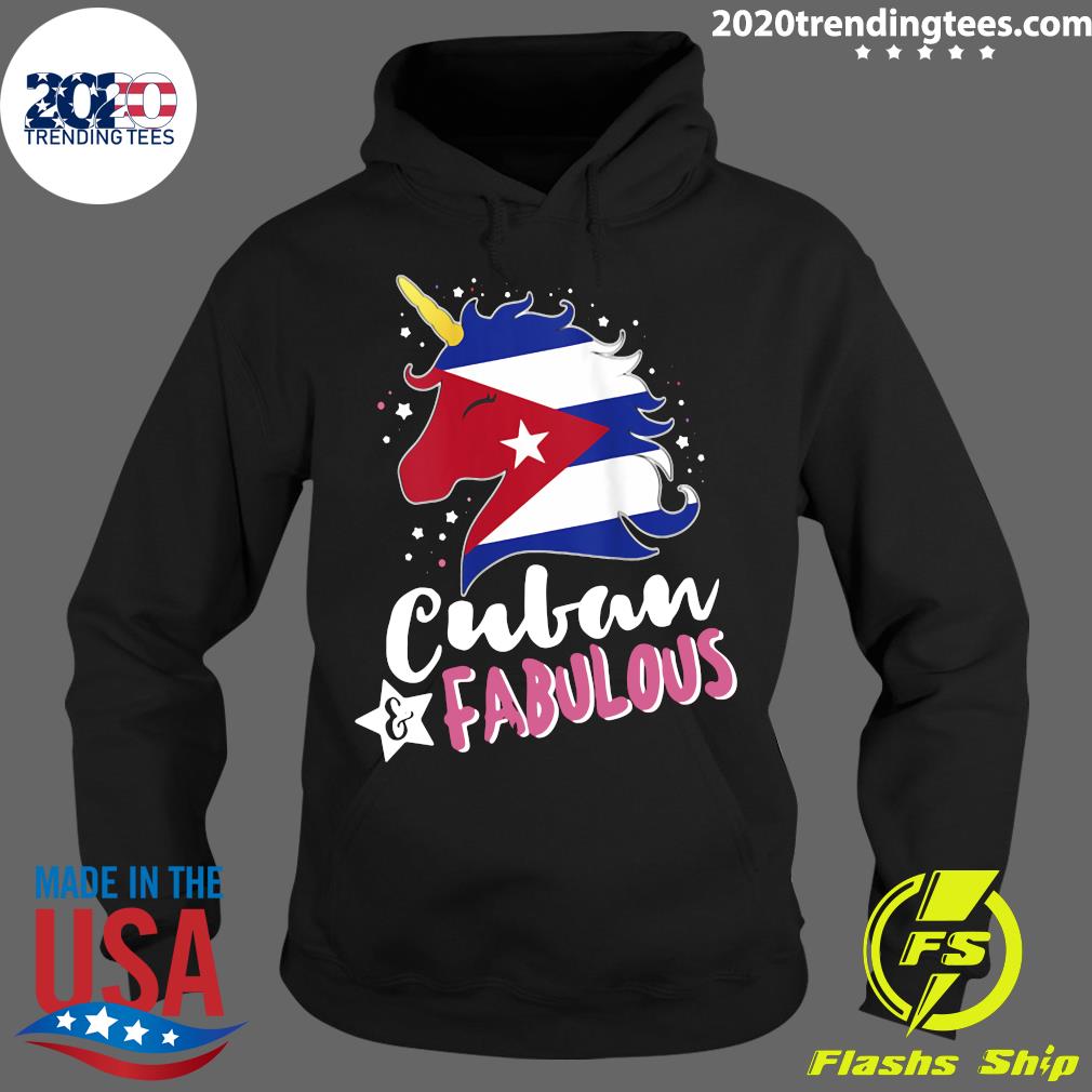 Unicorn Cuban Fabulous Flag - Adult & Kids T-Shirts, Sweatshirts & Hoodies apparel design preview 2