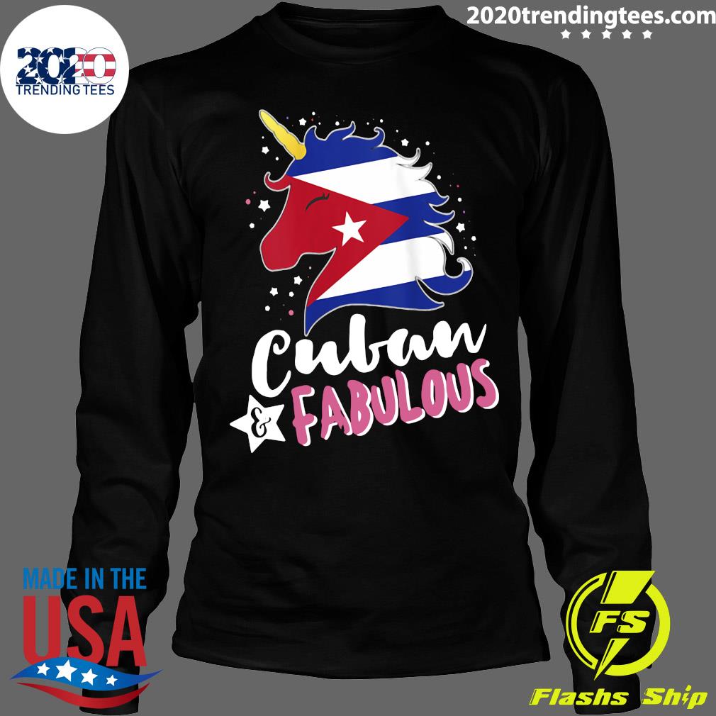 Unicorn Cuban Fabulous Flag - Adult & Kids T-Shirts, Sweatshirts & Hoodies apparel design preview 4