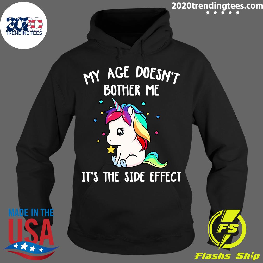 Unicorns My Age Doesn't Bother Me It's The Side - Adult & Kids T-Shirts, Sweatshirts & Hoodies apparel design preview 2