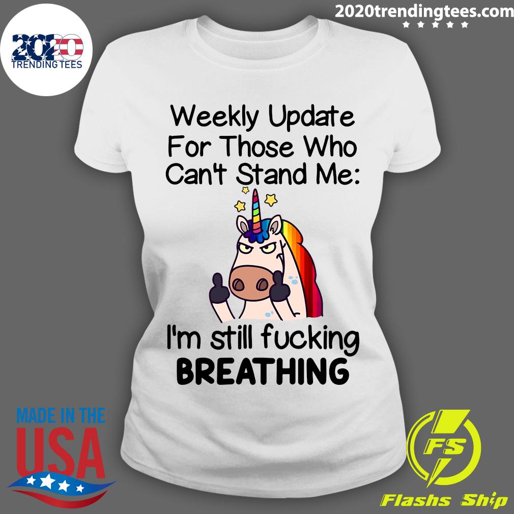 Unicorns Weekly Update For Those Who Can't Stand Me - Adult & Kids T-Shirts, Sweatshirts & Hoodies apparel design preview 3