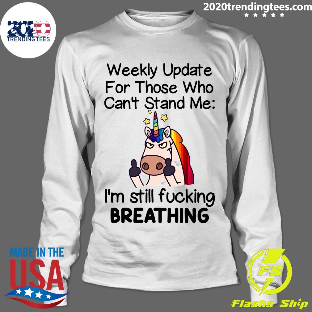 Unicorns Weekly Update For Those Who Can't Stand Me - Adult & Kids T-Shirts, Sweatshirts & Hoodies apparel design preview 4