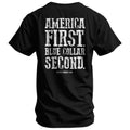 America First Blue Collar Second Men's - Adult & Kids T-Shirts, Sweatshirts & Hoodies apparel design preview 1