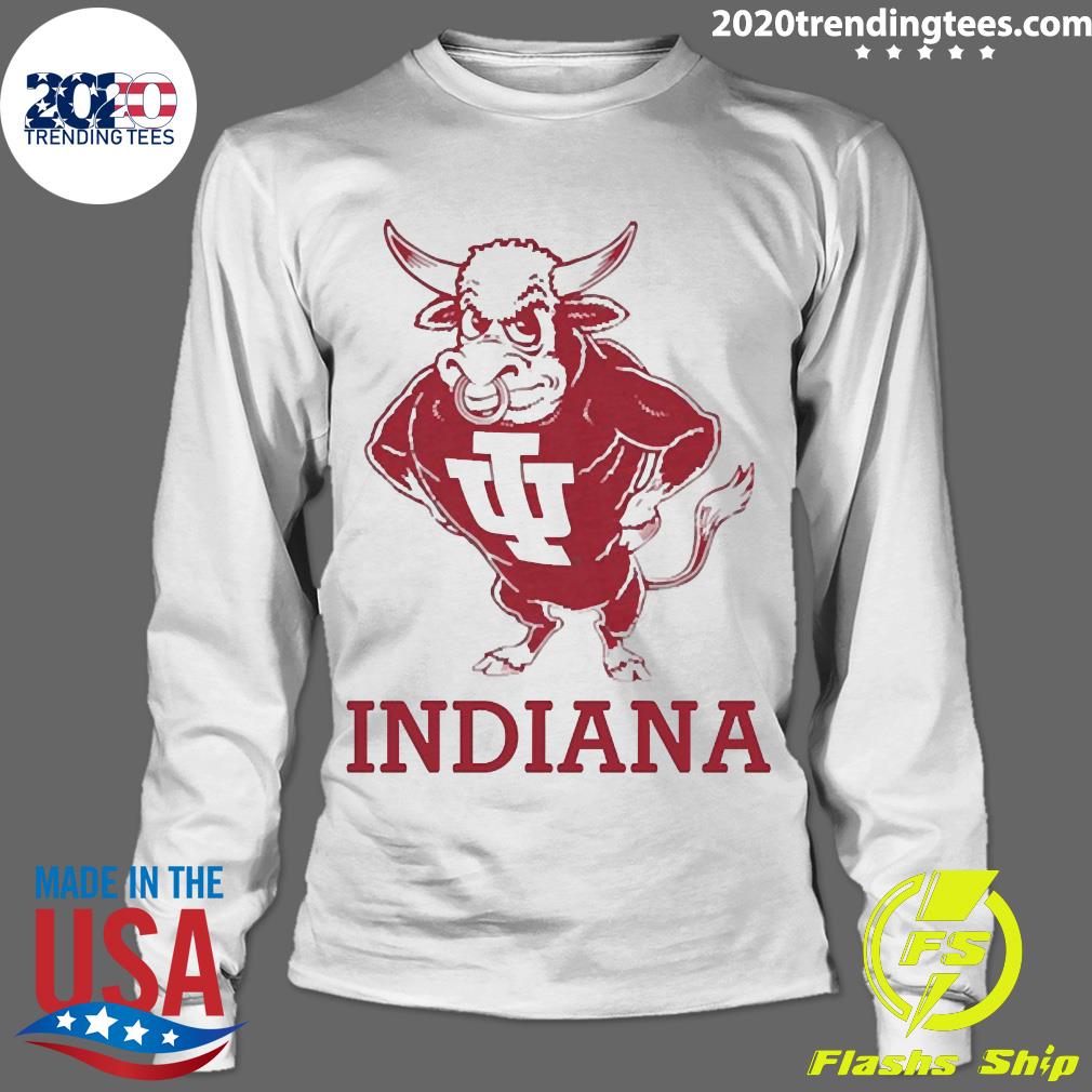 Vintage Iu Hoosiers Bison Mascot - Adult & Kids T-Shirts, Sweatshirts & Hoodies apparel design preview 4