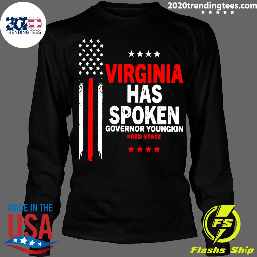 Virginia Has Spoken Governor Youngkin Red State - Adult & Kids T-Shirts, Sweatshirts & Hoodies apparel design preview 4