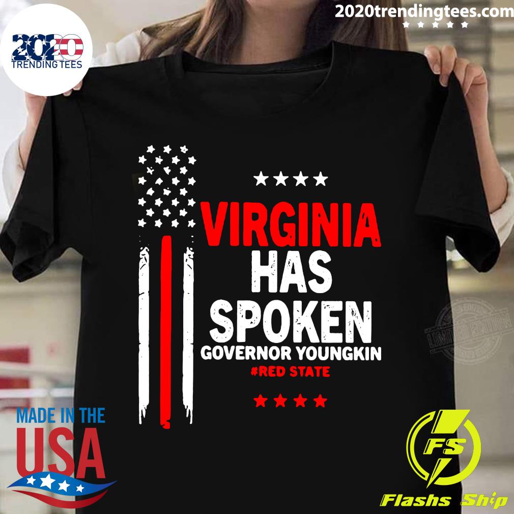 Virginia Has Spoken Governor Youngkin Red State - Adult & Kids T-Shirts, Sweatshirts & Hoodies apparel design preview 1