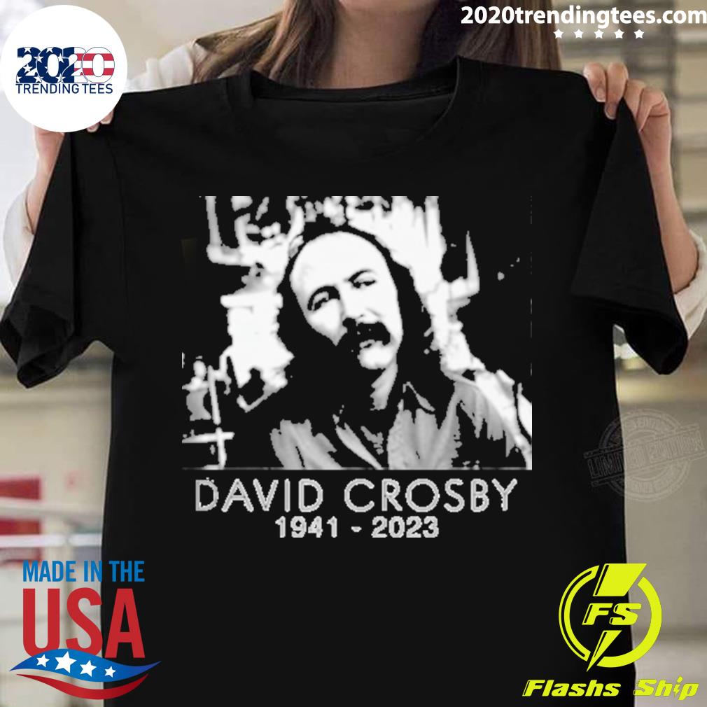 Official rip David Crosby 1941-2023 - Adult & Kids T-Shirts, Sweatshirts & Hoodies apparel design preview 1