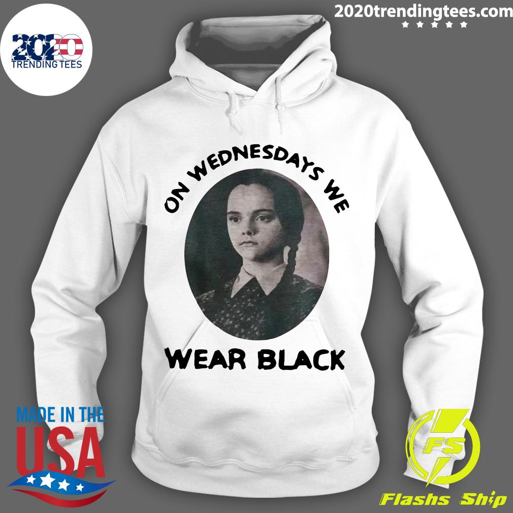 Wednesday Addams On Wednesdays We Wear Black - Adult & Kids T-Shirts, Sweatshirts & Hoodies apparel design preview 2