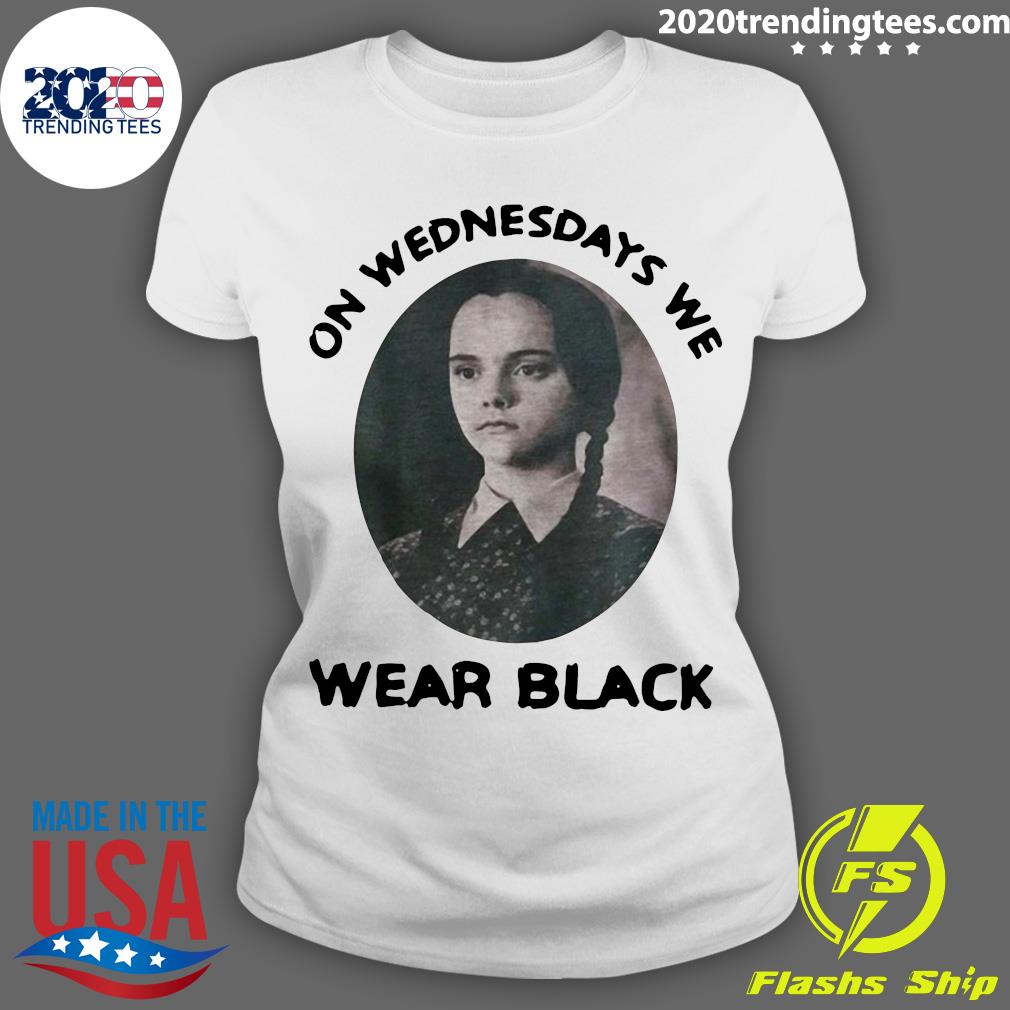 Wednesday Addams On Wednesdays We Wear Black - Adult & Kids T-Shirts, Sweatshirts & Hoodies apparel design preview 3