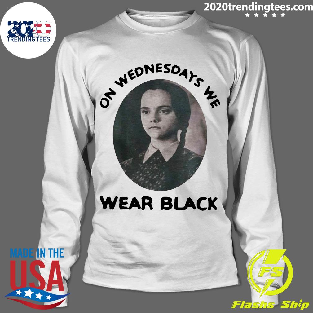 Wednesday Addams On Wednesdays We Wear Black - Adult & Kids T-Shirts, Sweatshirts & Hoodies apparel design preview 4