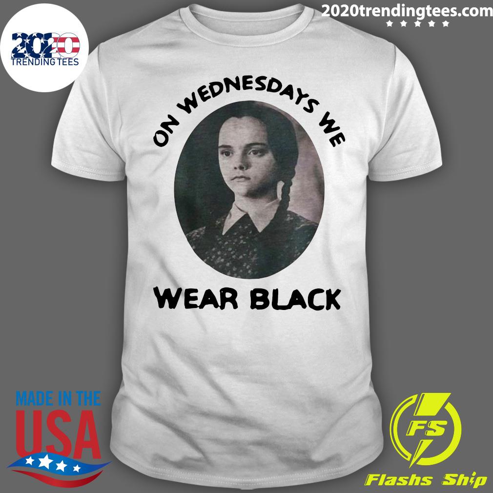 Wednesday Addams On Wednesdays We Wear Black - Adult & Kids T-Shirts, Sweatshirts & Hoodies apparel design preview 1