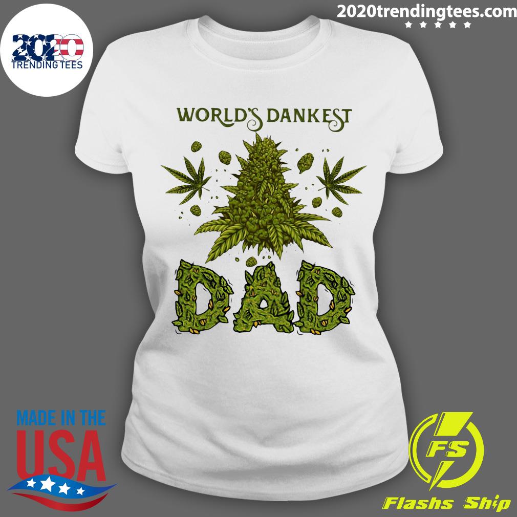 Weed World's Dankest Dad - Adult & Kids T-Shirts, Sweatshirts & Hoodies apparel design preview 3