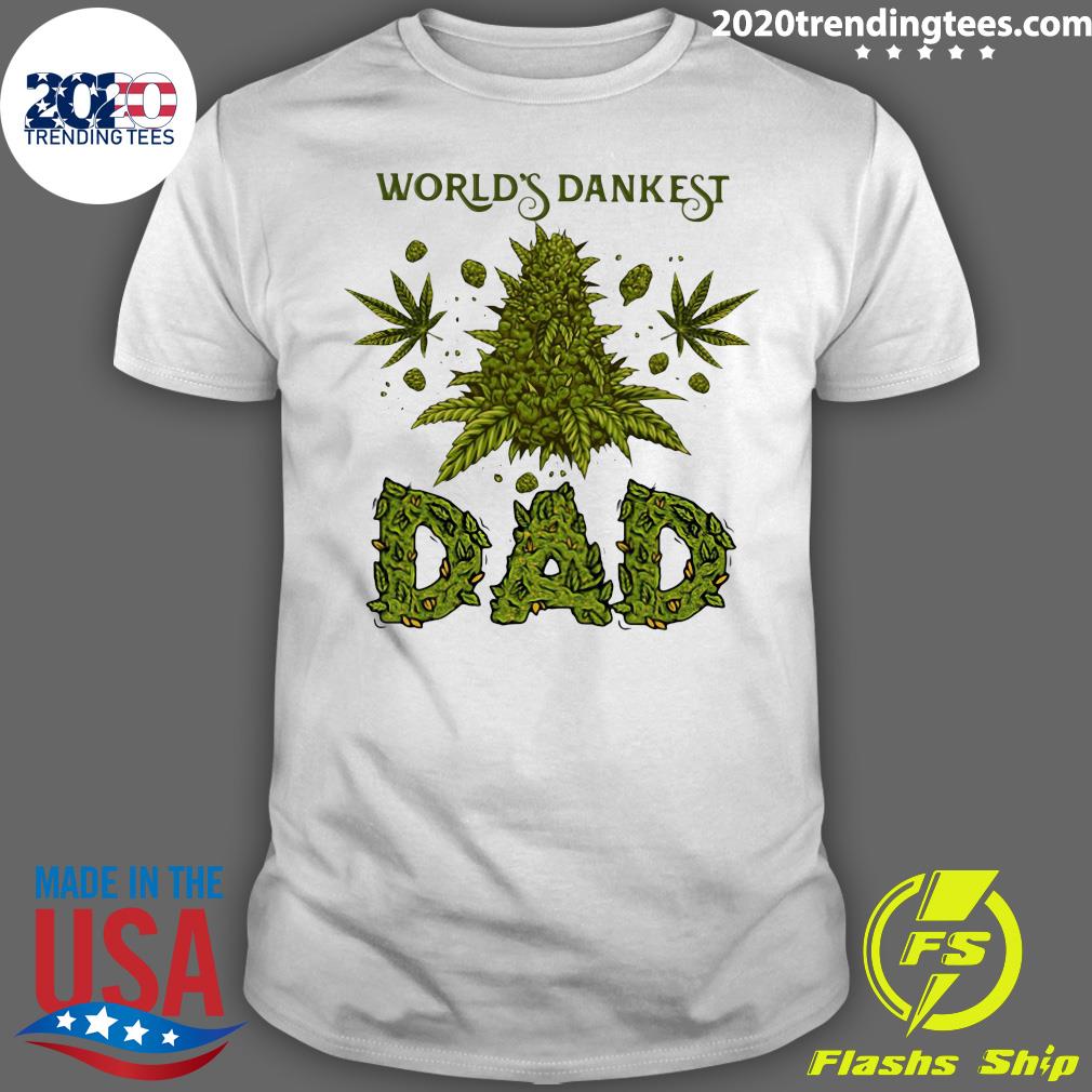 Weed World's Dankest Dad - Adult & Kids T-Shirts, Sweatshirts & Hoodies apparel design preview 1