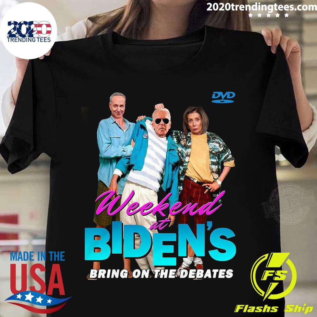 Weekend At Biden's Bring On The Debates - Adult & Kids T-Shirts, Sweatshirts & Hoodies apparel design preview 1