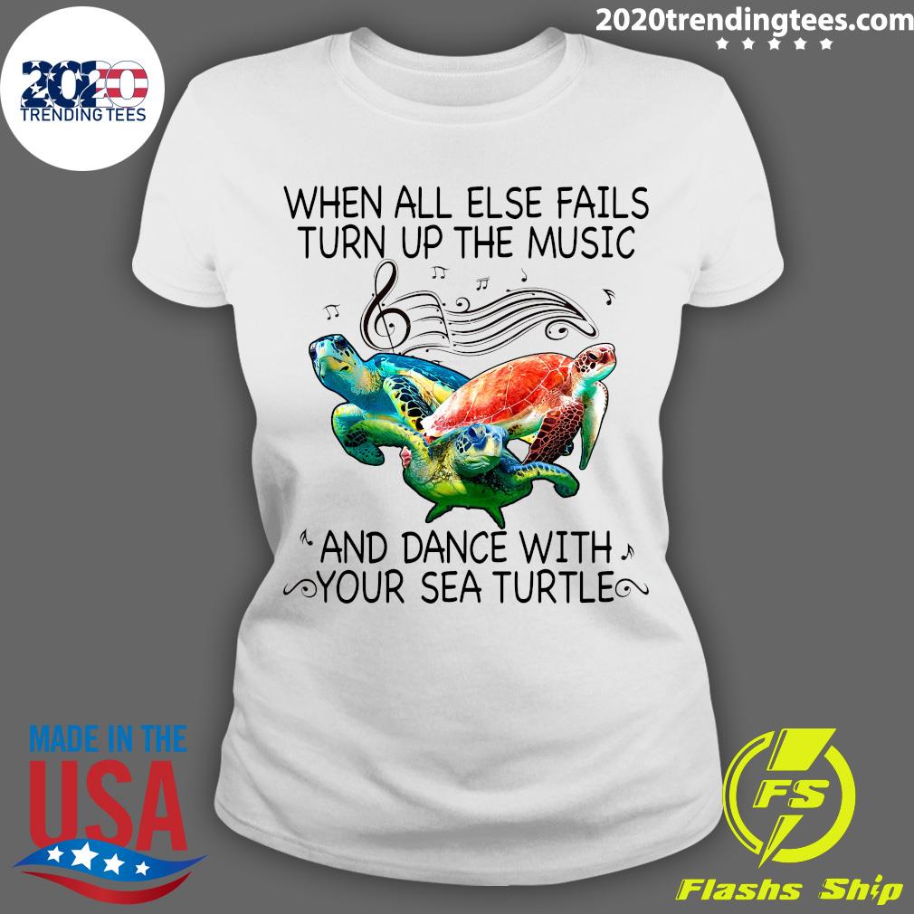 When All Else Fails Turn Up The Music And Dance With - Adult & Kids T-Shirts, Sweatshirts & Hoodies apparel design preview 3